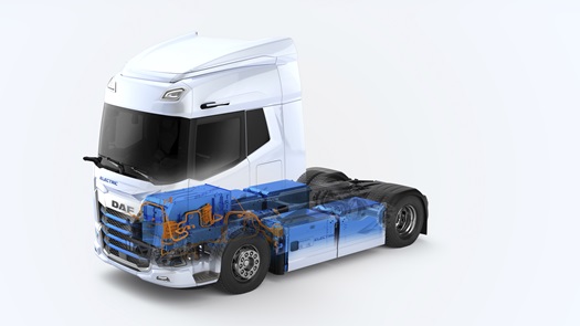 Ghostview DAF XF Electric tractor